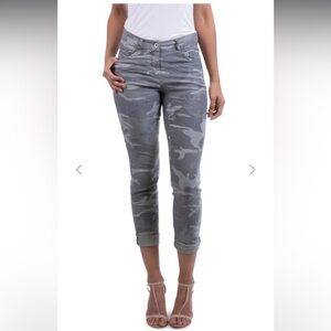 Gigi Moda ANTONELLA CAMO PANTS BEIGE Small Made in Italy 🇮🇹 New with Tags